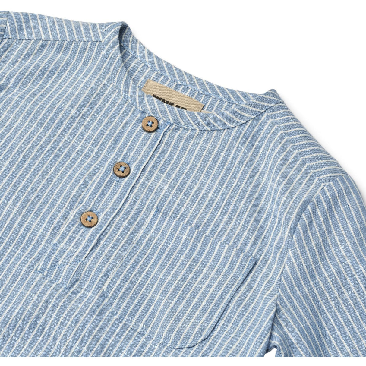 Wheat Blue Stripe Skjorta Bjørk