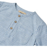 Wheat Blue Stripe Skjorta Bjørk