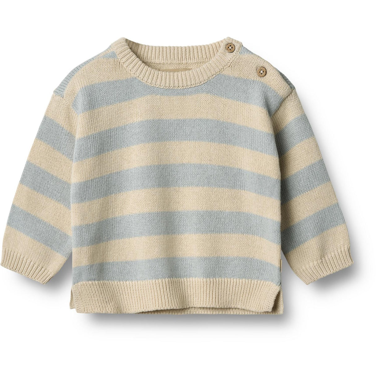 Wheat Blue Stripe Stickad Pullover Morgan