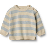Wheat Blue Stripe Stickad Pullover Morgan