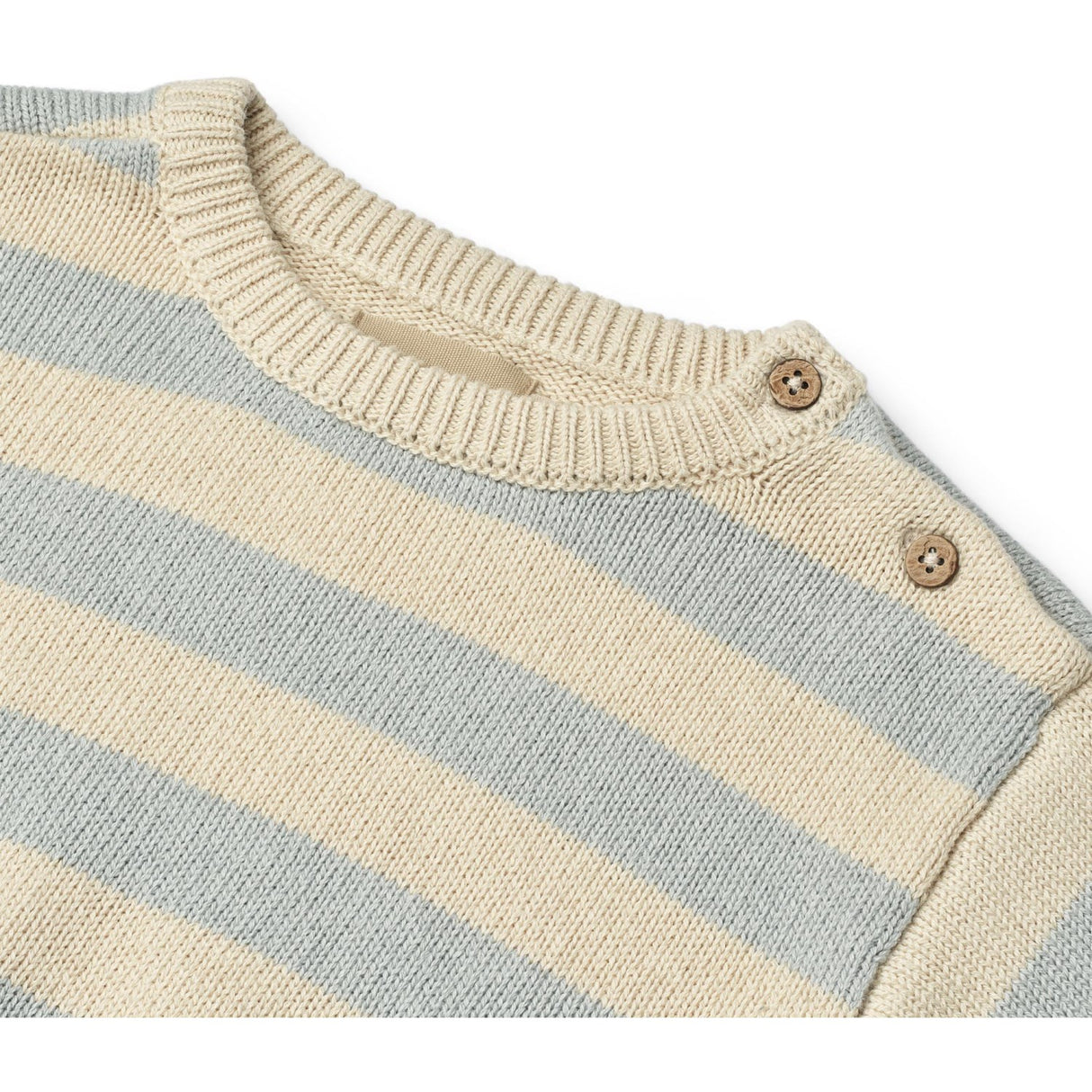 Wheat Blue Stripe Stickad Pullover Morgan