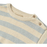 Wheat Blue Stripe Stickad Pullover Morgan