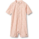 Wheat Powder Checked Flowers Baddräkt S/S Cas