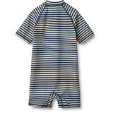 Wheat Blue Stripe Baddräkt S/S Cas