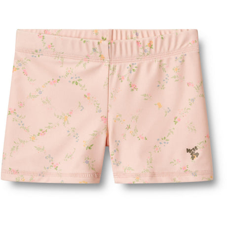 Wheat Powder Checked Flowers Badeshorts Niki