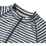 Wheat Blue Stripe Baddräkt S/S Cas