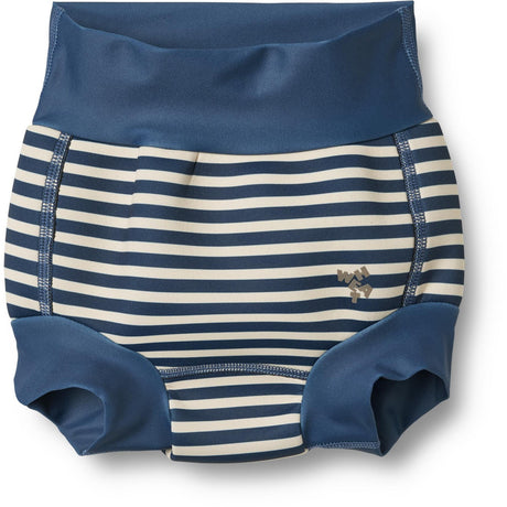 Wheat Blue Stripe Neoprene Swim Byxor Anker