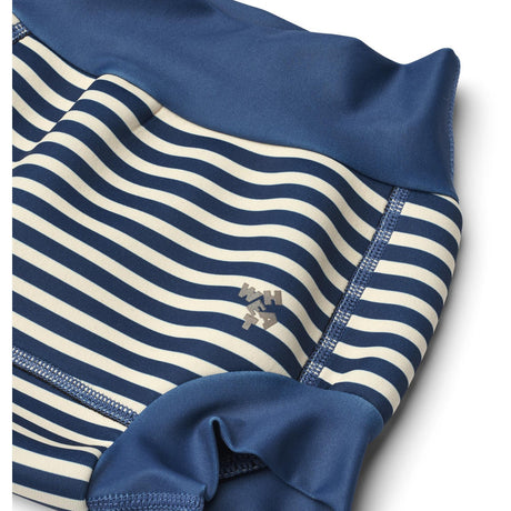 Wheat Blue Stripe Neoprene Swim Byxor Anker