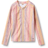 Wheat Multi Rainbow Swim T-Skjorta L/S Zip Ada