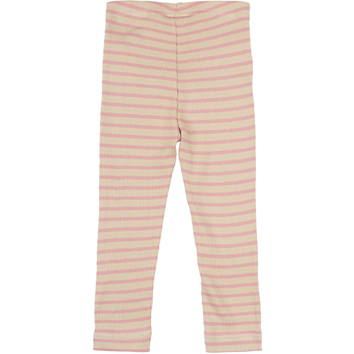 Petit Piao Bright Rose/Dark Off White Leggings Modal Striped