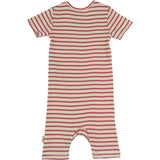 Petit Piao Light Berry/Dark Off White Sommar Kostym S/S Modal Striped