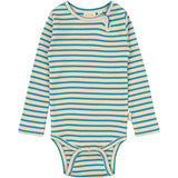 Petit Piao Turquise /Dark Off White Body L/S Modal Striped