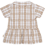 Petit Piao Off White Heart Skjorta S/S Round Woven