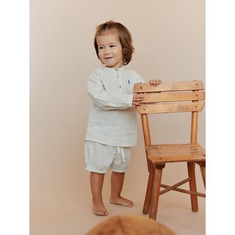 Sofie Schnoor Blue Striped Prestonsb Skjorta