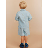 Sofie Schnoor Blue Denim Stripe Hectorsk Jacka