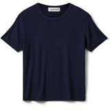 Sofie Schnoor Navy Nataliasy Rib T-Skjorta