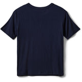 Sofie Schnoor Navy Nataliasy Rib T-Skjorta