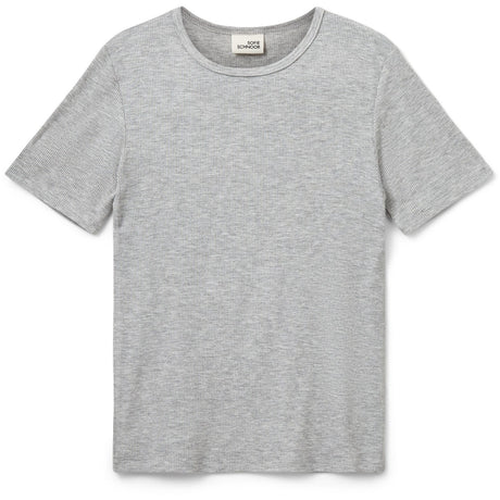 Sofie Schnoor Grey Mel Nataliasy Rib T-Skjorta