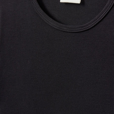 Sofie Schnoor Black Nataliasy Rib T-Skjorta