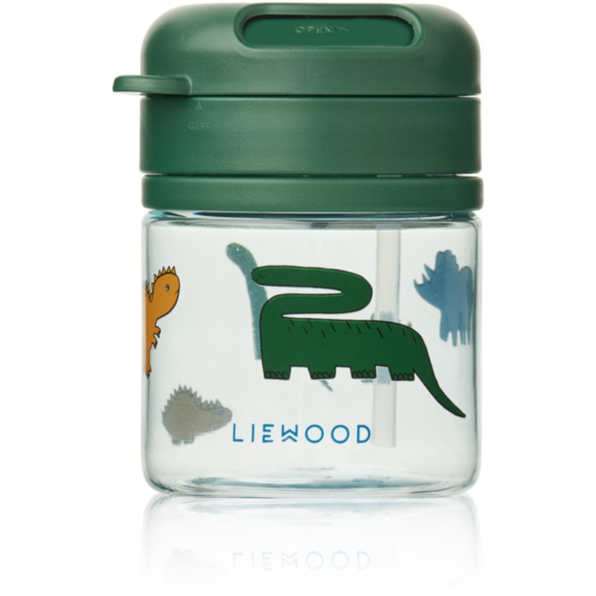 LIEWOOD Dinosaurs / Mist Pavia Tritan Straw Kopp 280ml