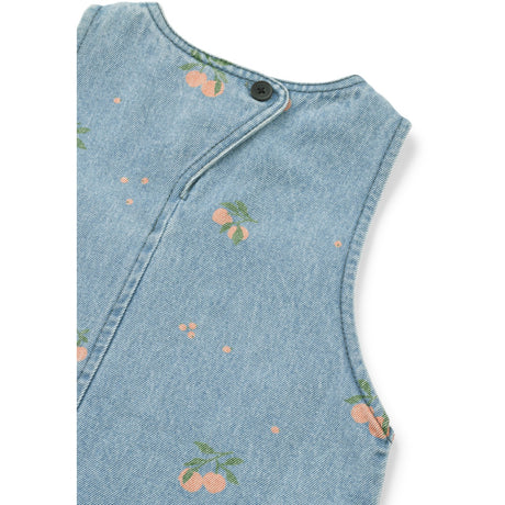 LIEWOOD Peach / Ljus Blue Denim Angelica Printed Denim Klänning