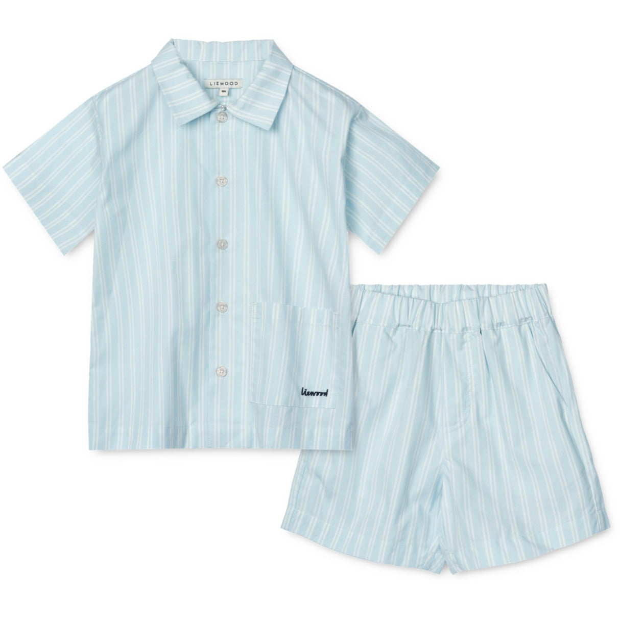 LIEWOOD Y/D Stripe Pure Sky / Creme De La Creme Leona Stripe Set