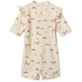 LIEWOOD Dream / Ecru Amel Printed Swim Byxdress
