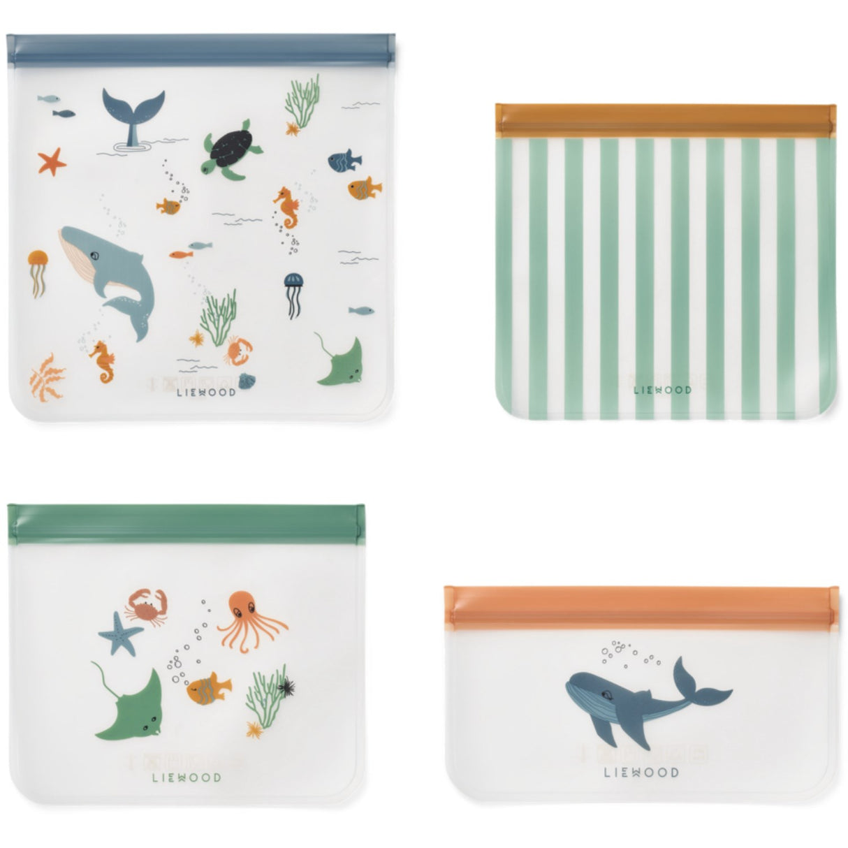 LIEWOOD Sea Creature / Sandy Clive Travelbag 4-Pack