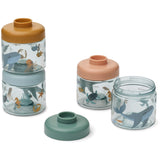 LIEWOOD Sea Creature / Sandy Dominique Baby Food Tritan Boxes 4-Pack
