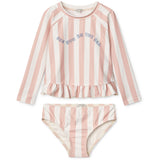 LIEWOOD Y/D Stripe Sorbet Rose / Creme De La Creme Dagny Swim Set