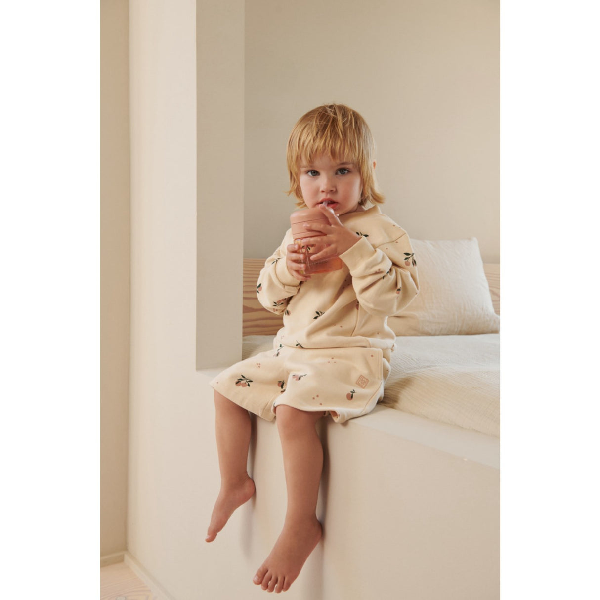 LIEWOOD Peach / Sea Shell Pavia Tritan Straw Kopp 280ml