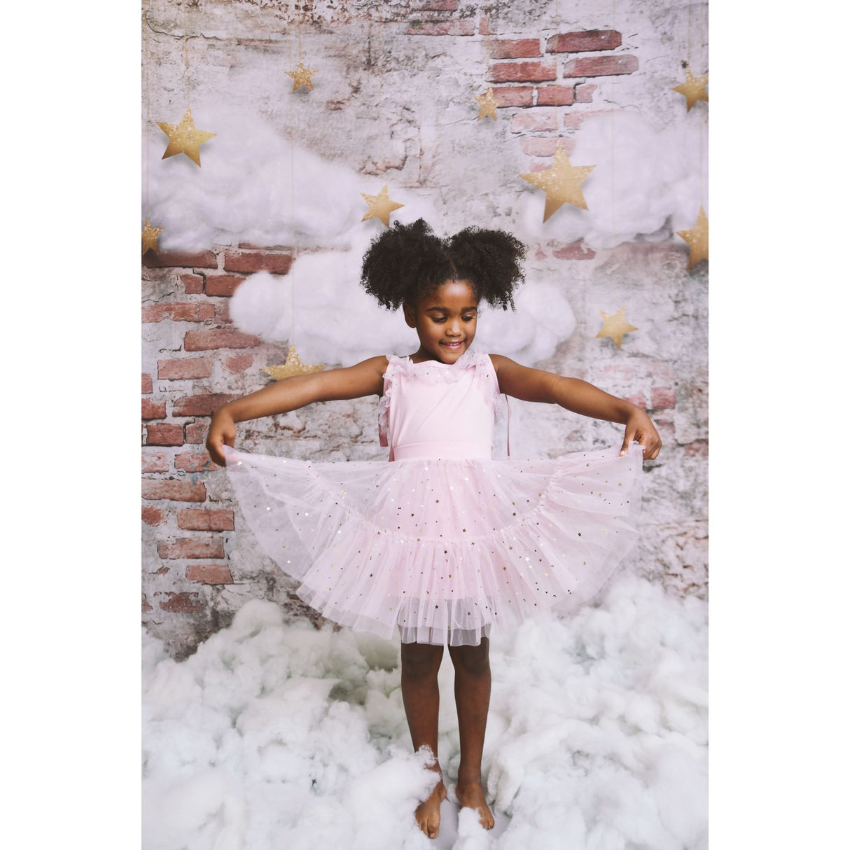 Dolly by Le Petit Tom Stars & Moon Tulle Tutu Kjol Dusty Violet