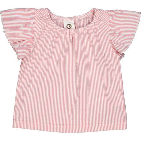 Müsli Balsam Cream/ Bubblegum Seersucker Stripe Frill Topp Baby