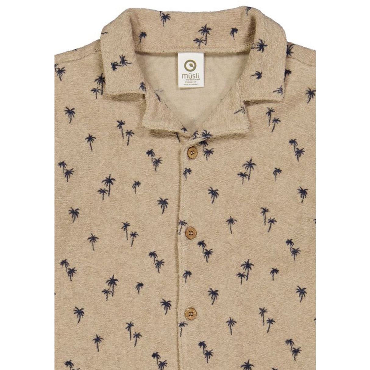 Müsli Cashmere/ Night Blue Palm Skjorta