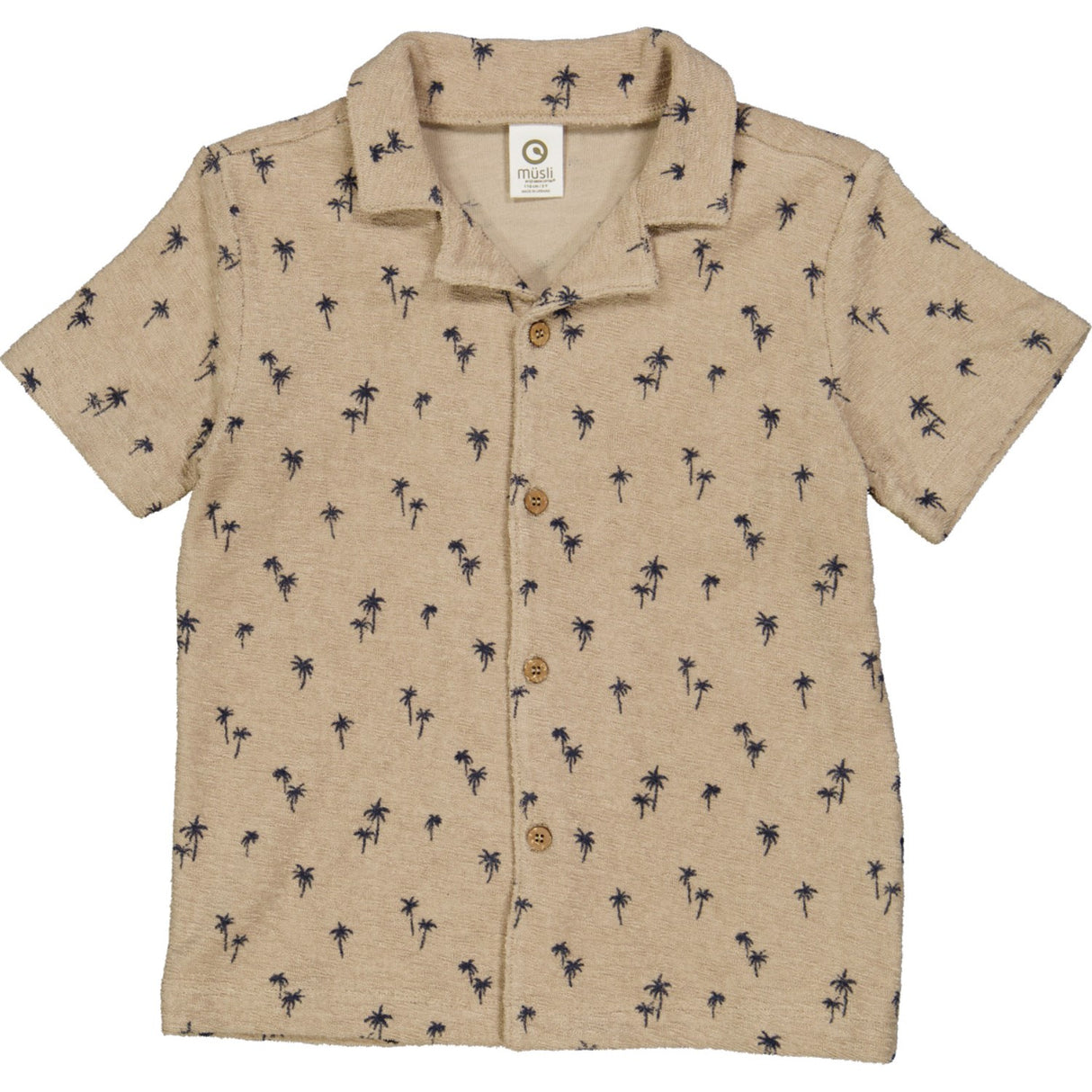 Müsli Cashmere/ Night Blue Palm Skjorta