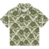 Les Deux Kids Vintage Green/Ivory Lesley Flower Tile AOP Skjorta