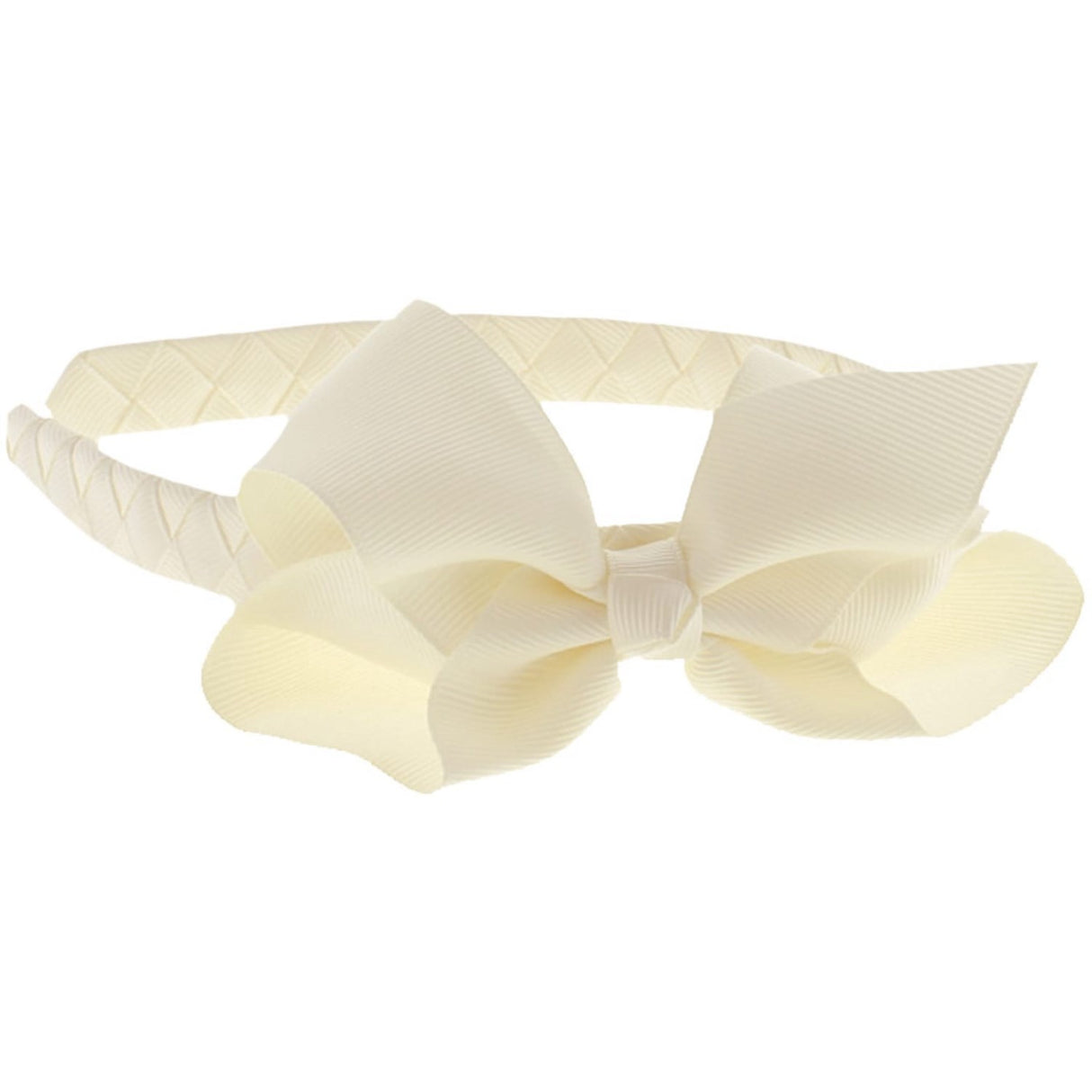 Bow's by Stær Hårband Classic Stor Rosett - Off-White