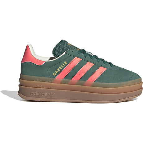 adidas Originals Collegiate Green/Signal Coral/Cream White Gazelle Bold J Sneakers