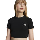 adidas Originals Black Rib Crop Tee