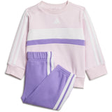 adidas Originals Clear Pink/White/Violet Fusion I 3S Tib Fl Sweatset