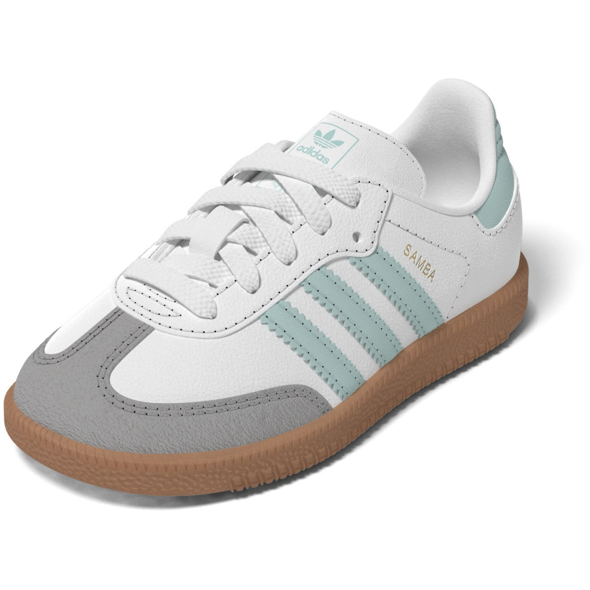 adidas Originals Ftwr White/Semi Flash Aqua/Gum 3 Samba Og El I Sneakers