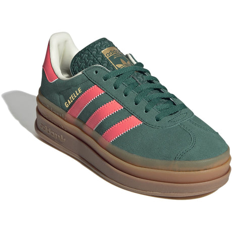 adidas Originals Collegiate Green/Signal Coral/Cream White Gazelle Bold J Sneakers