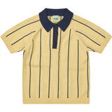 FUB vanilla/dark navy Striped Pikétröja