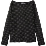 Name It Black Dot Silje Slim Blus