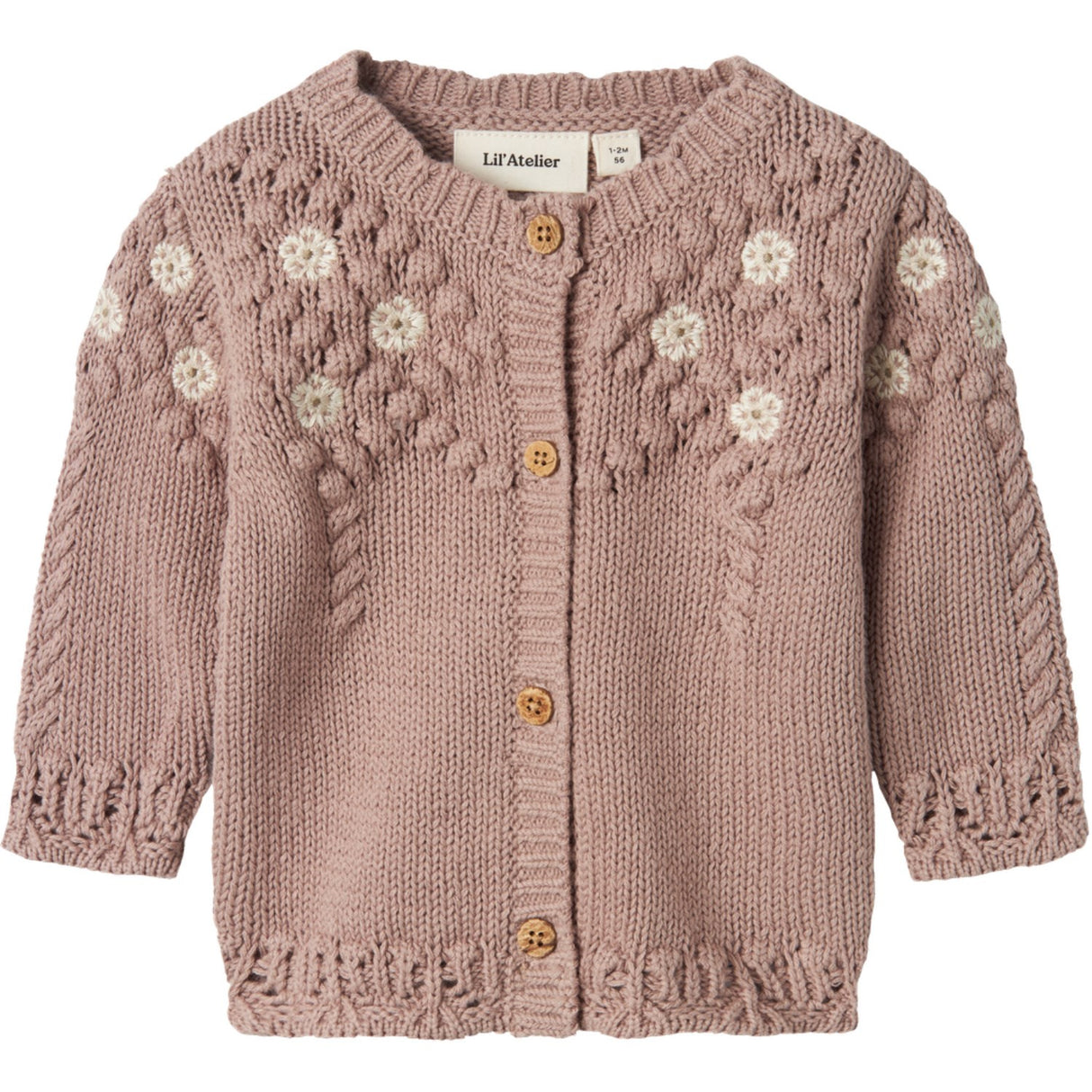 Lil'Atelier Etherea Brianna Stickad Cardigan