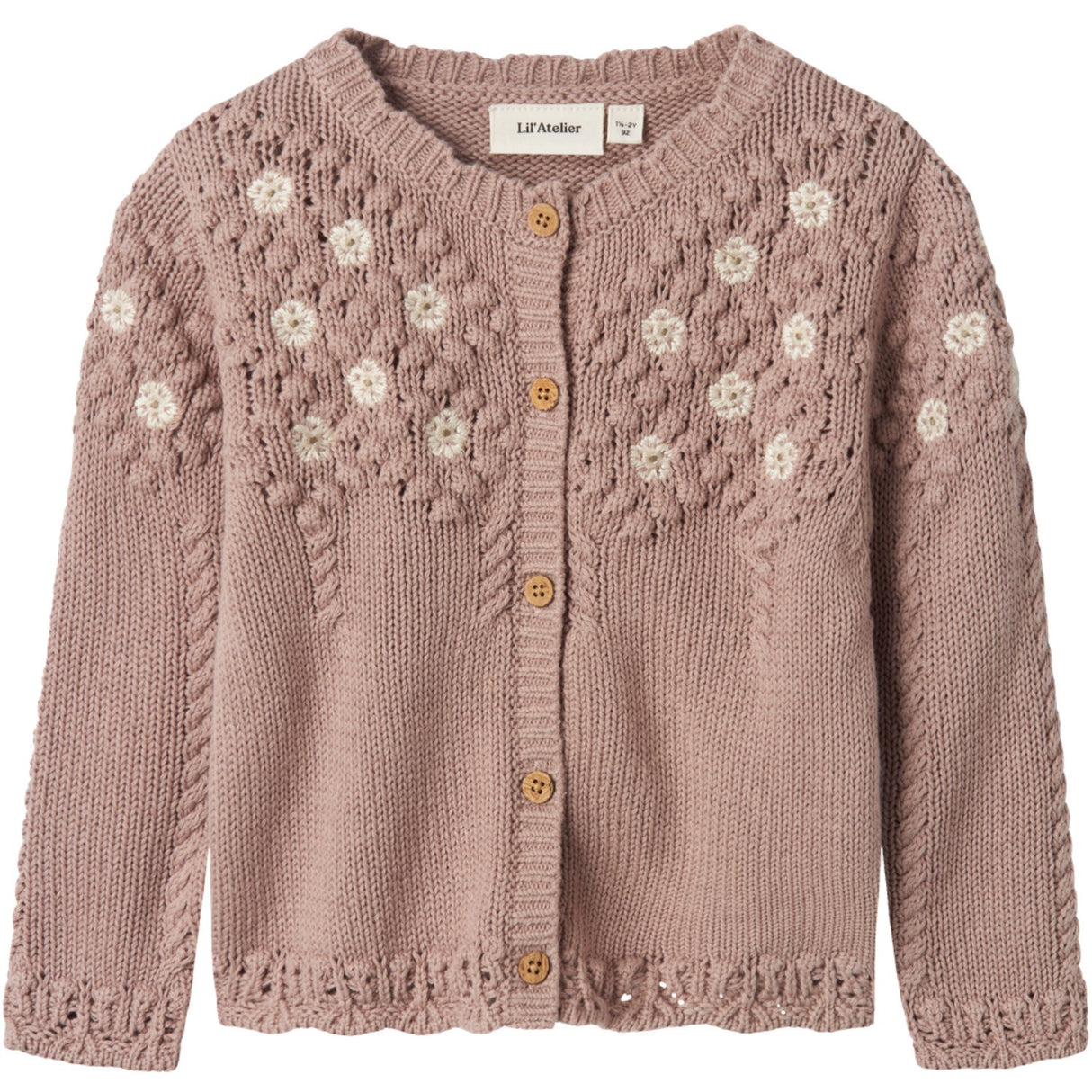 Lil'Atelier Etherea Brianna Stickad Cardigan