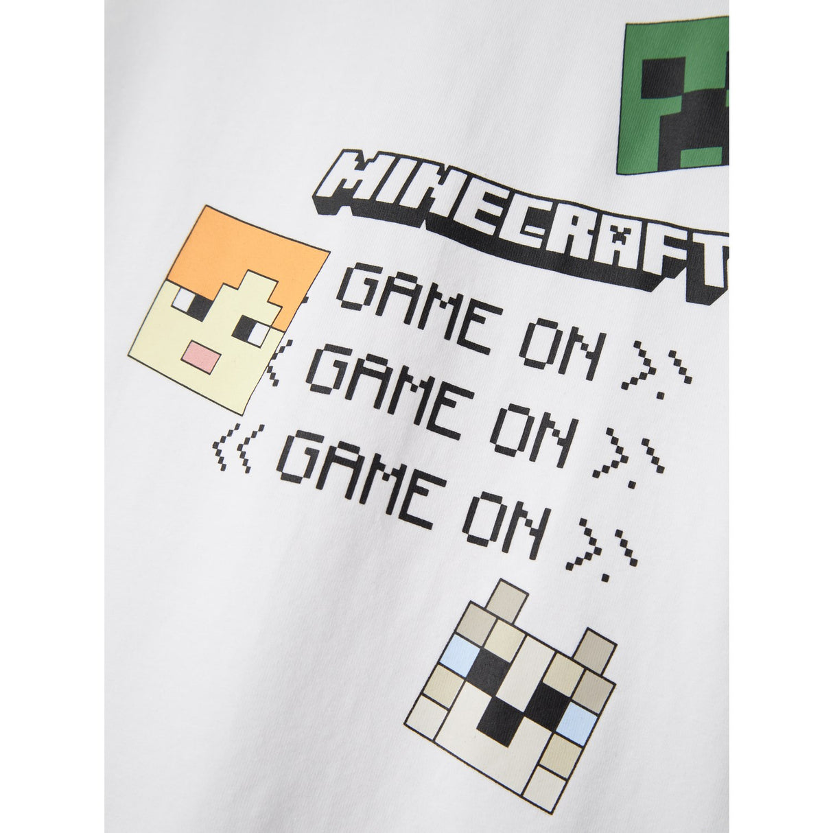 Name It Bright White Jafar Minecraft Regular T-Skjorta