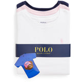 Polo Ralph Lauren White / Hintofpink /Newport Navy Girl Presentlåda Set 3-Pack T-Shirts