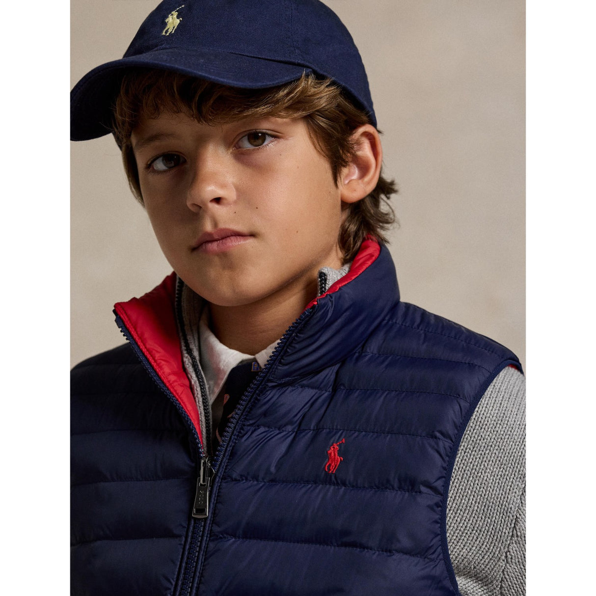 Polo Ralph Lauren Newport Navy/Rl2000 Red Boy Väst