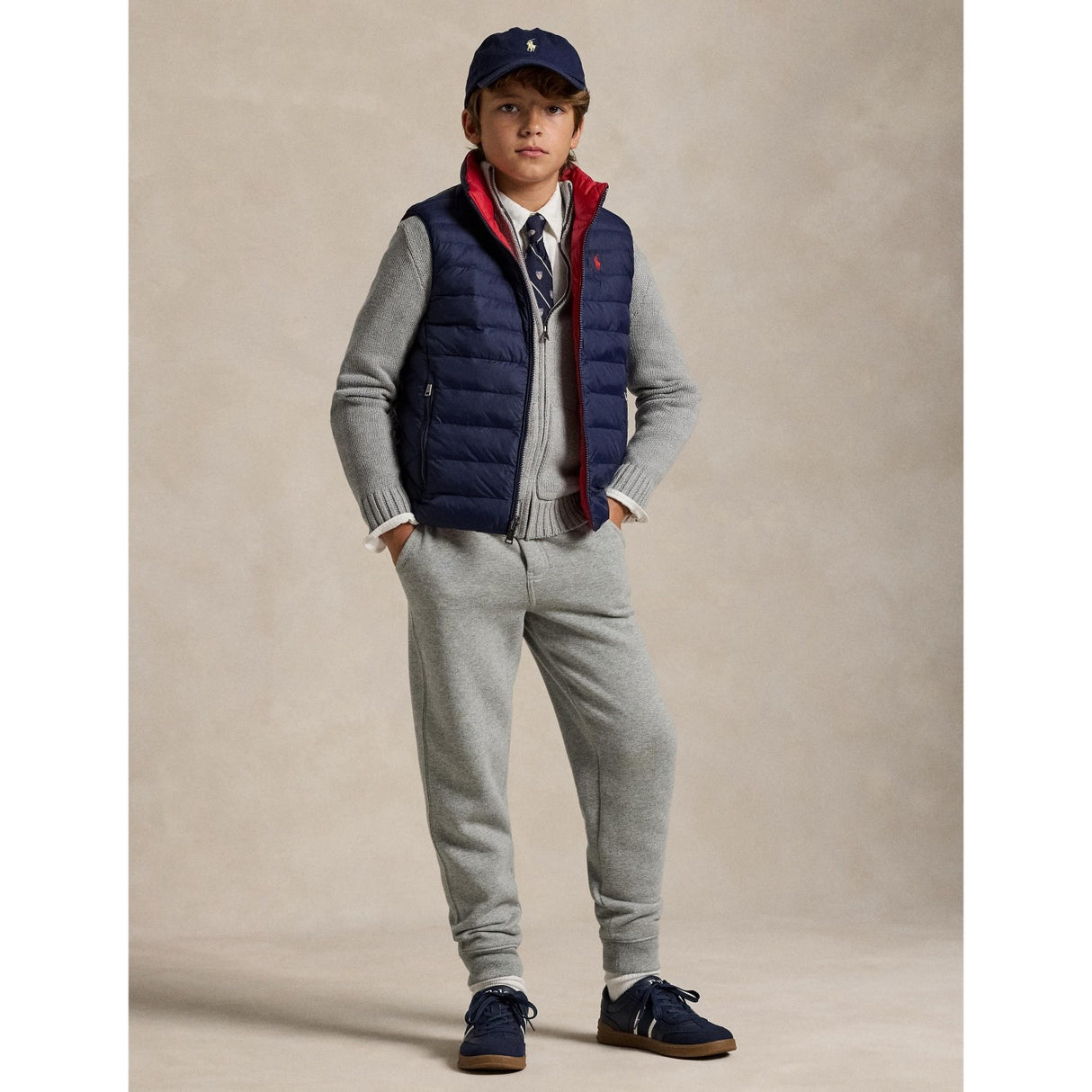 Polo Ralph Lauren Newport Navy/Rl2000 Red Boy Väst